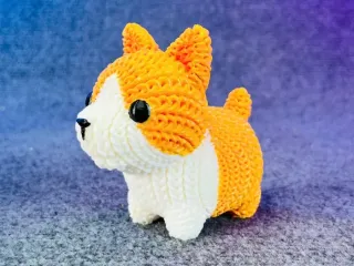 Corgi Dog Crochet - Knitted - Multicolor