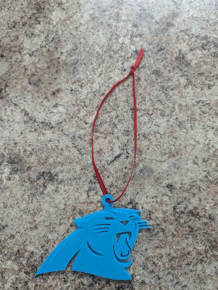 Carolina Panthers Christmas Tree Ornament