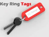 Key Tag Paper Name Key Ring-0