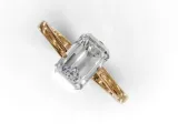 Engagement Emerald Cut Ring-3