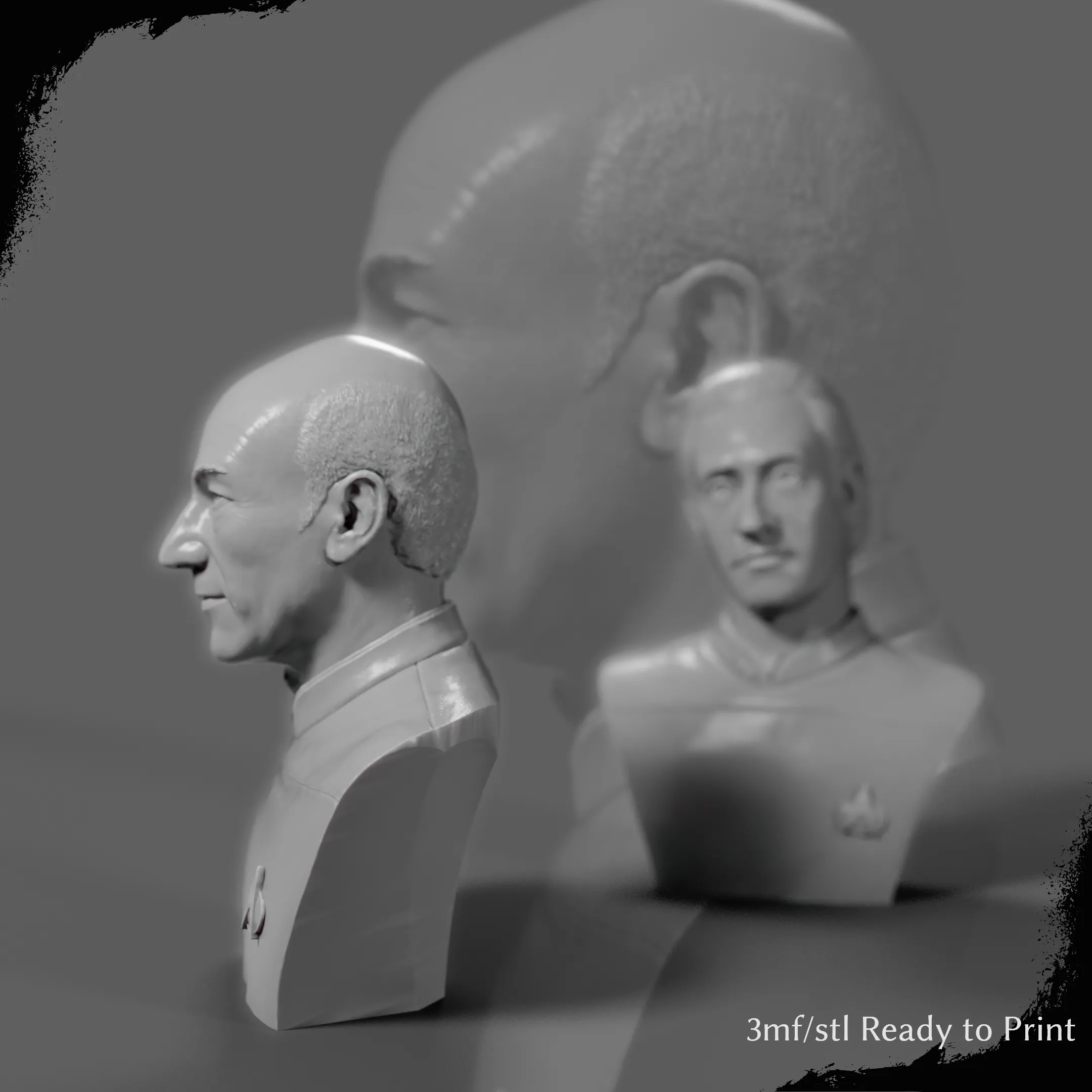 Star Trek Collection Bust: Data and Picard