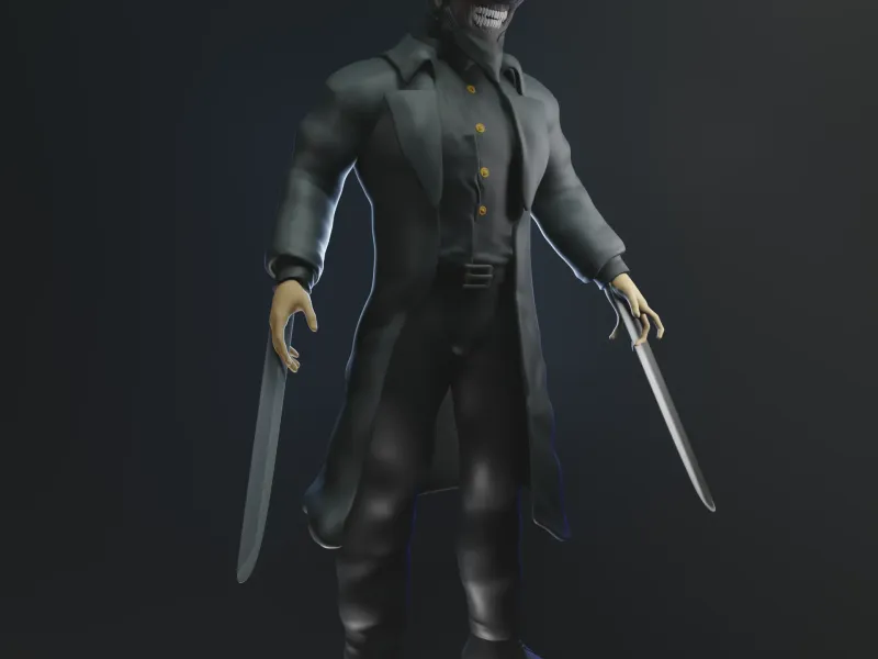 Katana Man 3D Printable Figure – Chainsaw Man STL Model