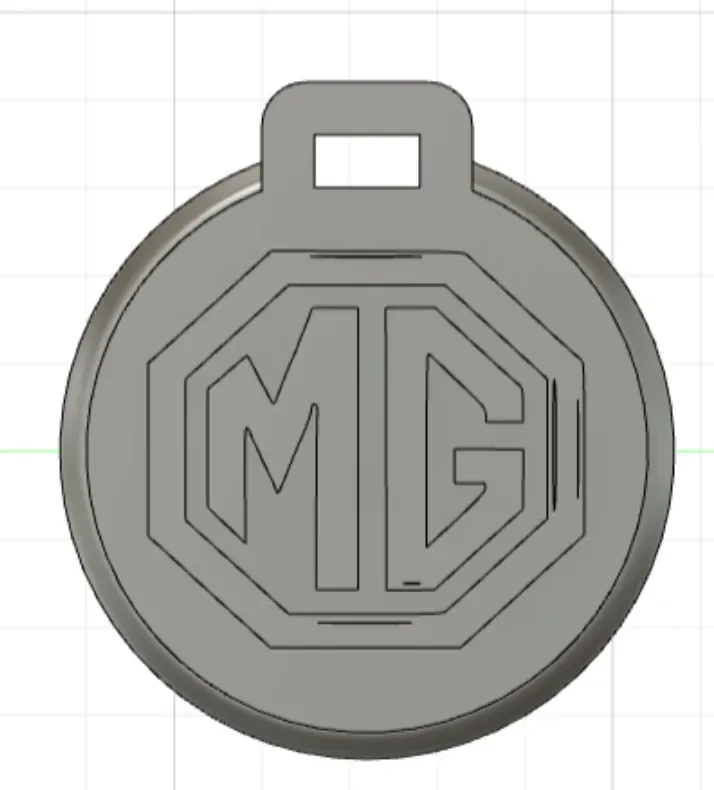 Pendentif porte clé MG / MG Key ring ornament