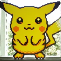 Pikachu, Pixel Art, 3 filament changes-8