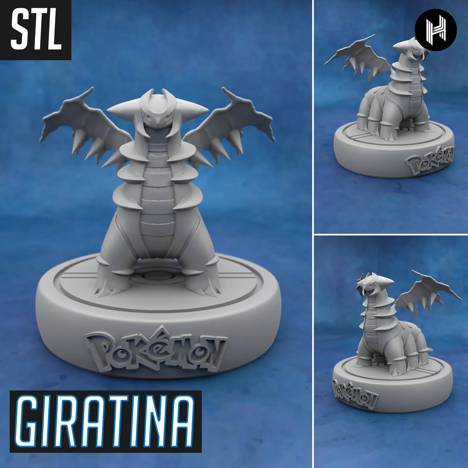 Giratina - (Pokémon) - STL - Impression 3D