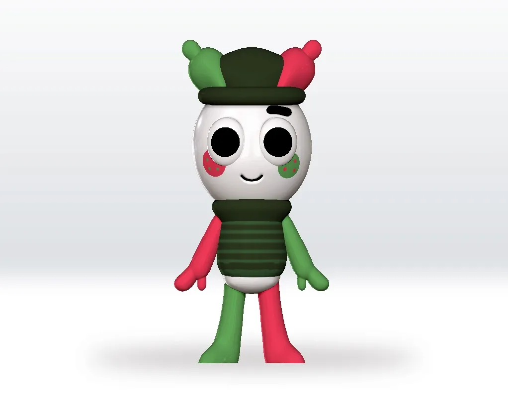Dapperly Festive Looey STL file 3D Model Dandy's World STL