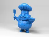 Cartoon chef doll-1
