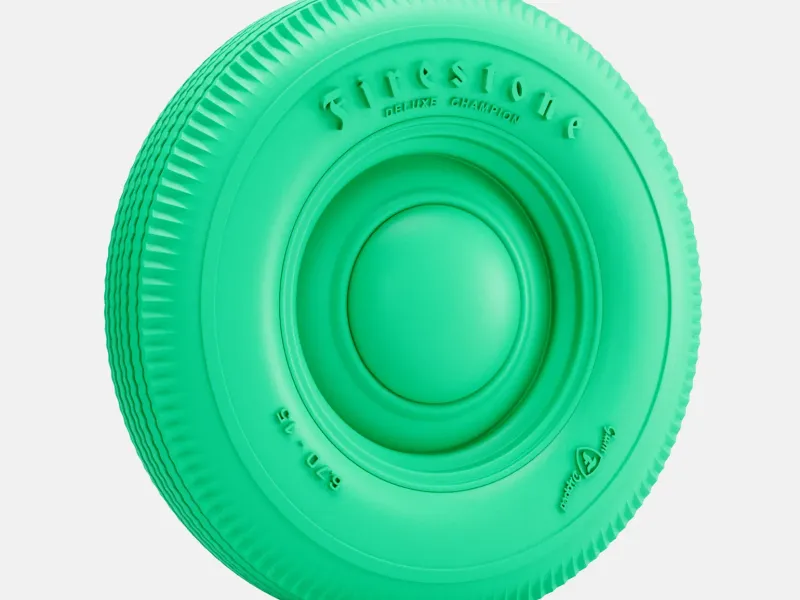 1/24 Schaal, 15x5 Smoothie-velg, Firestone 670-15 Band