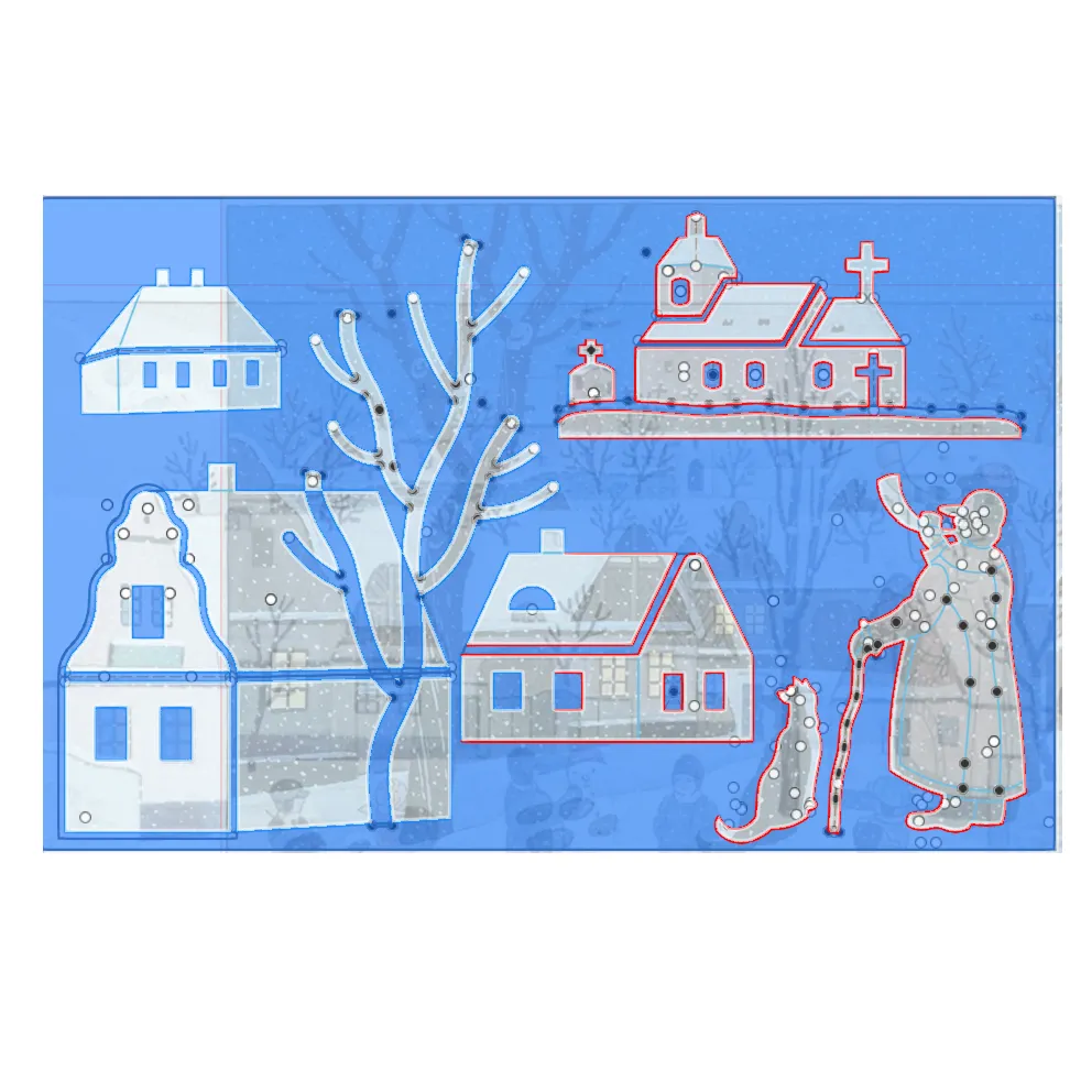 CHRISTMAS SCENE TEXTURE ROLLER