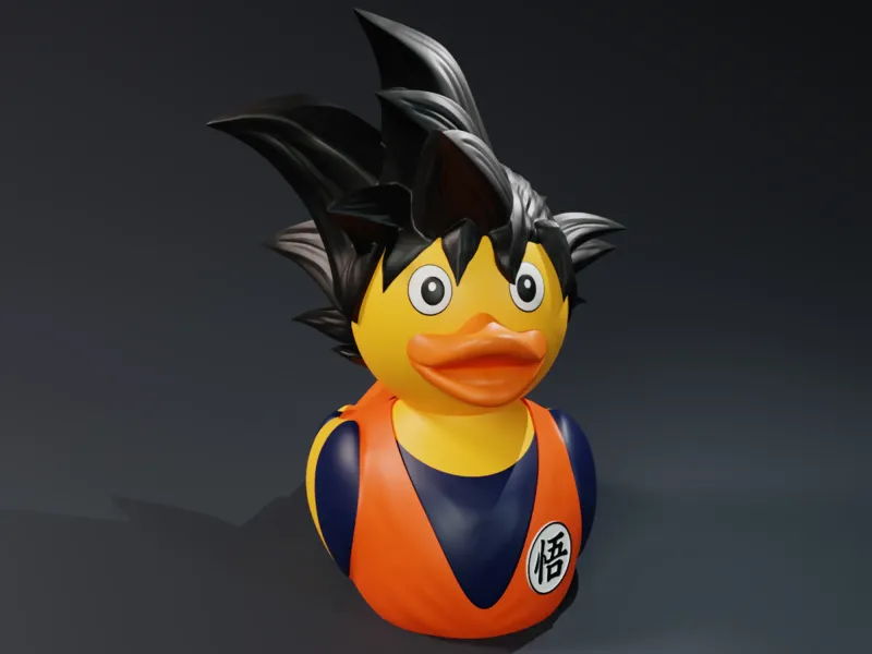 Cute Son Goku Rubber Duck