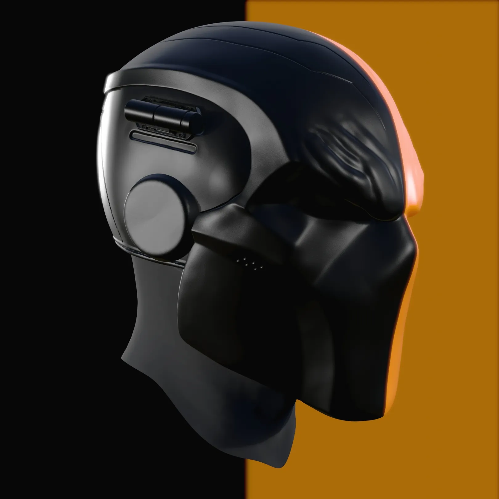 Deathstroke Helmet Cosplay - Multi-Part Model