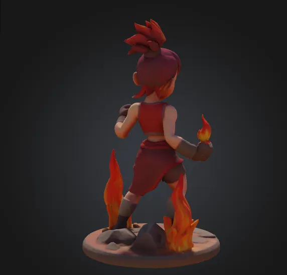 Anime style - obsidian series - BRYNN – The Flame Tamer