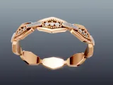 Diamond Chain Link Ring-3
