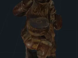 Wooden Statue 3 (3d scanned)