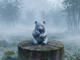Happy Panda eating-2