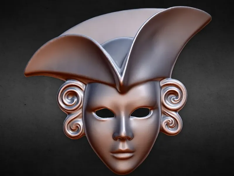 Venezianisches Mädchen Maske Wanddekoration
