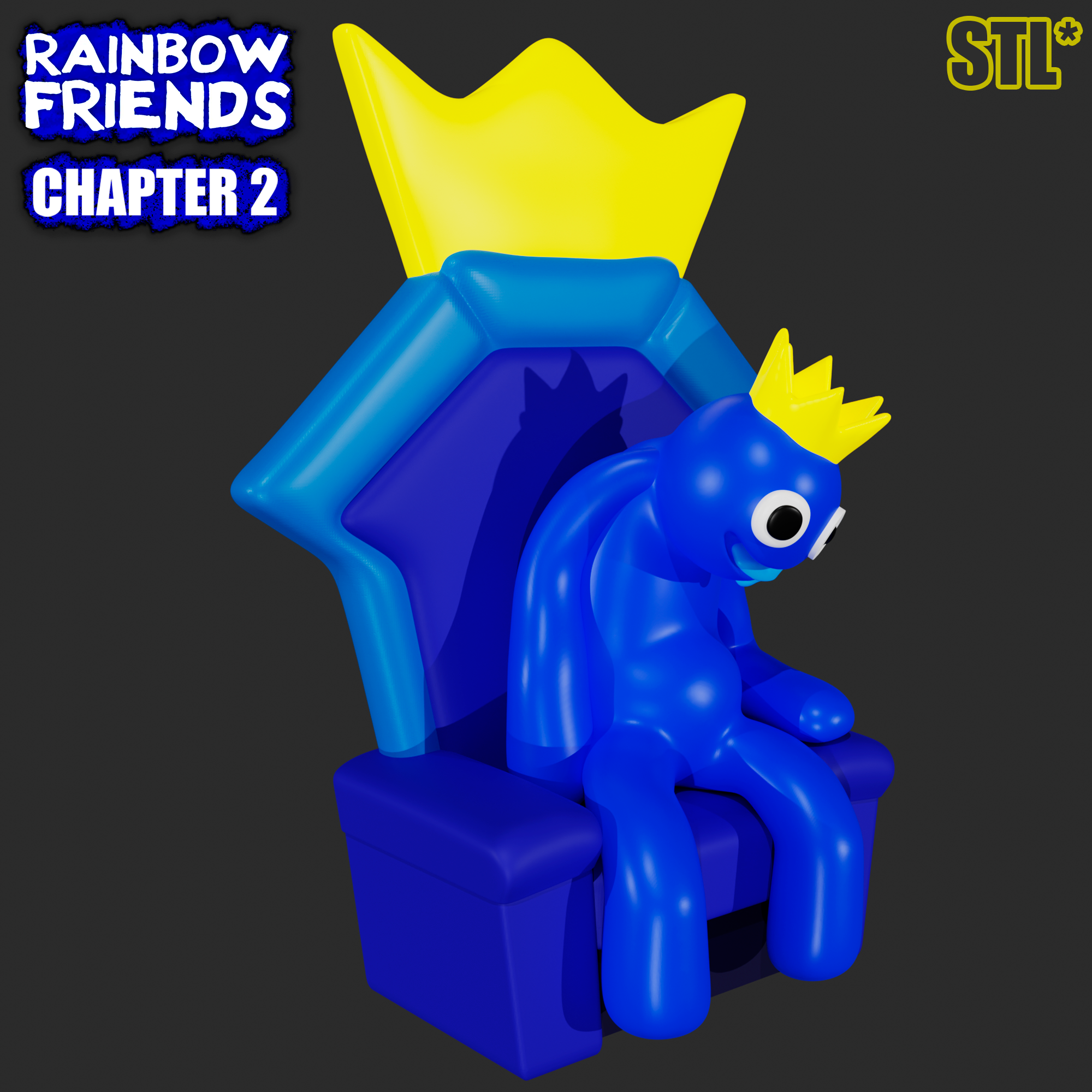 STL file PURPLE FROM ROBLOX RAINBOW FRIENDS