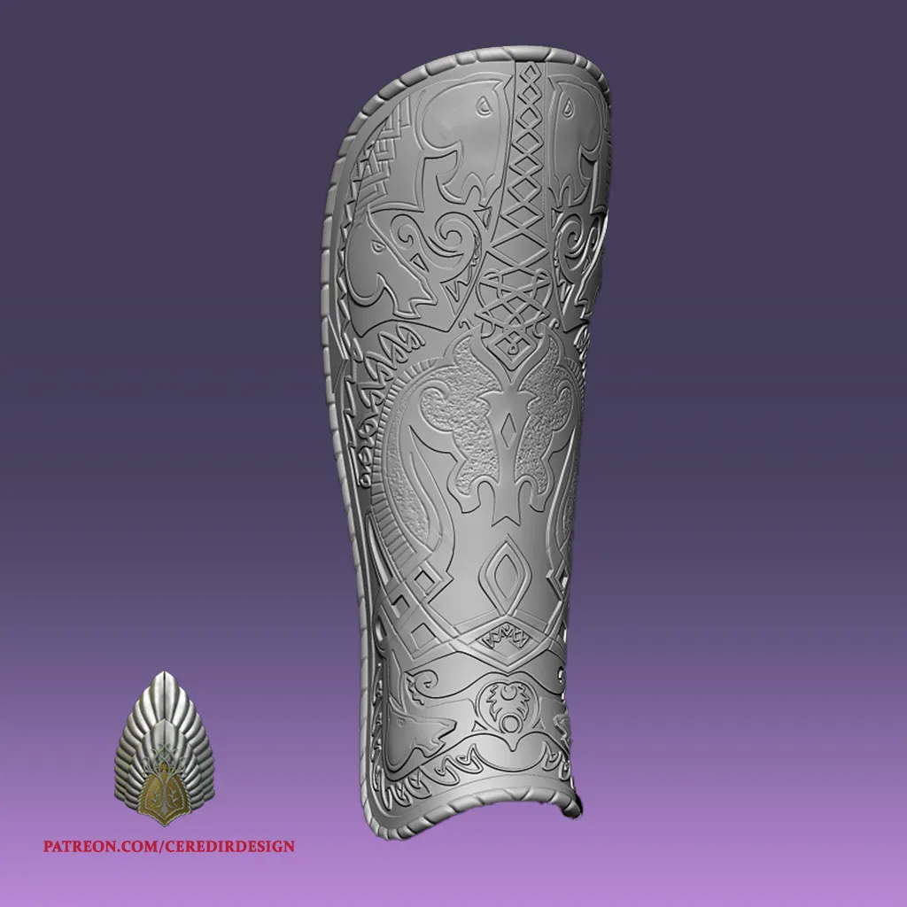 Theoden Shin Armor lord of the rings 3D DIGITAL DOWNLOAD