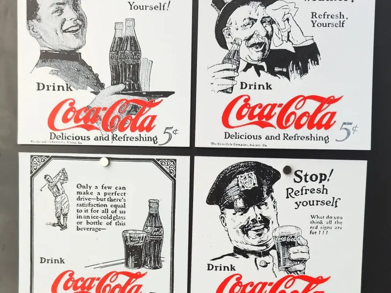 Coca-Cola Vintage-Werbeset - Hueforge