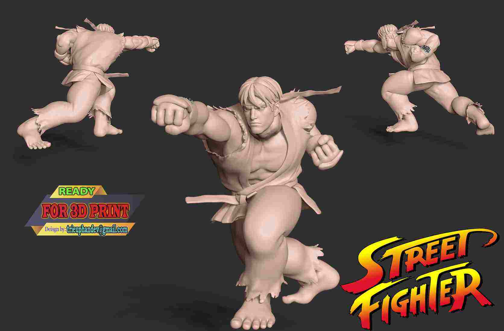 Ryu Street Fighter Alpha | 3D Print Model