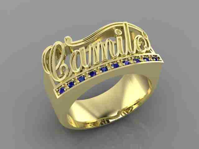 Anillo discount de nombre