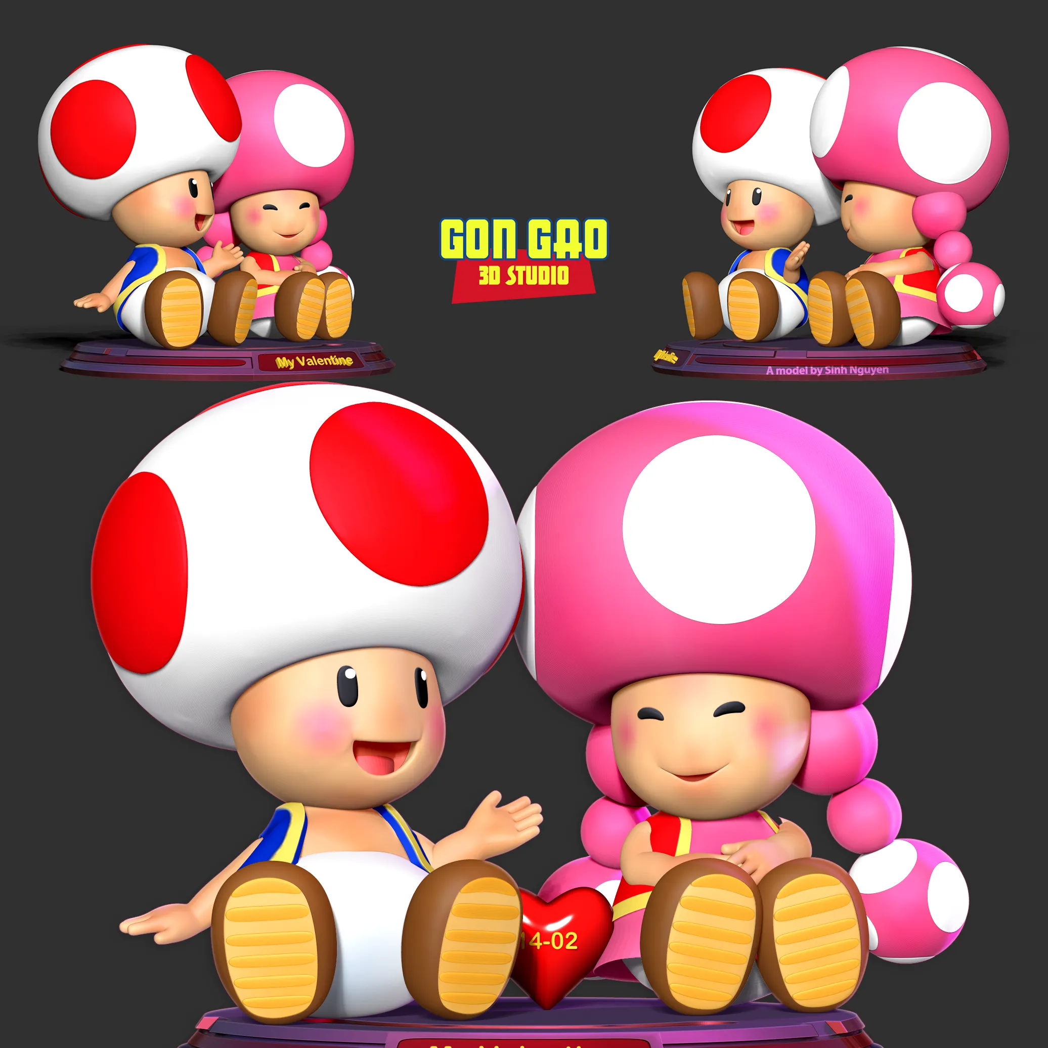 Toad and Toadette - Valentine Season