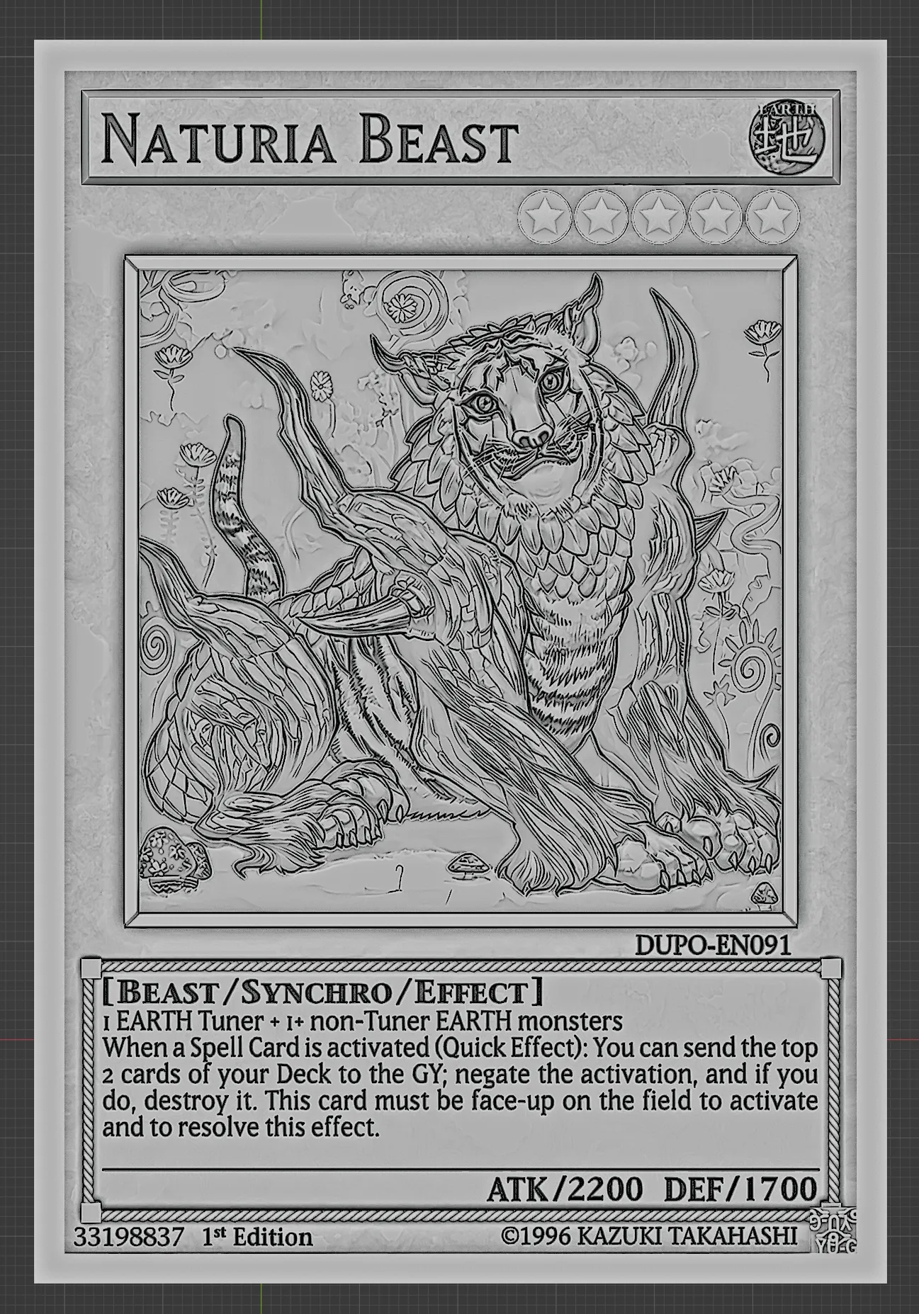 Other STL Download - NATURIA BEAST - YU-GI-OH!by Wsonuchiha3D