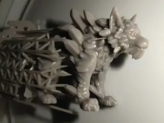Ice Wolf - Monstrous Creature - PRESUPPORTED - 32mm Scale