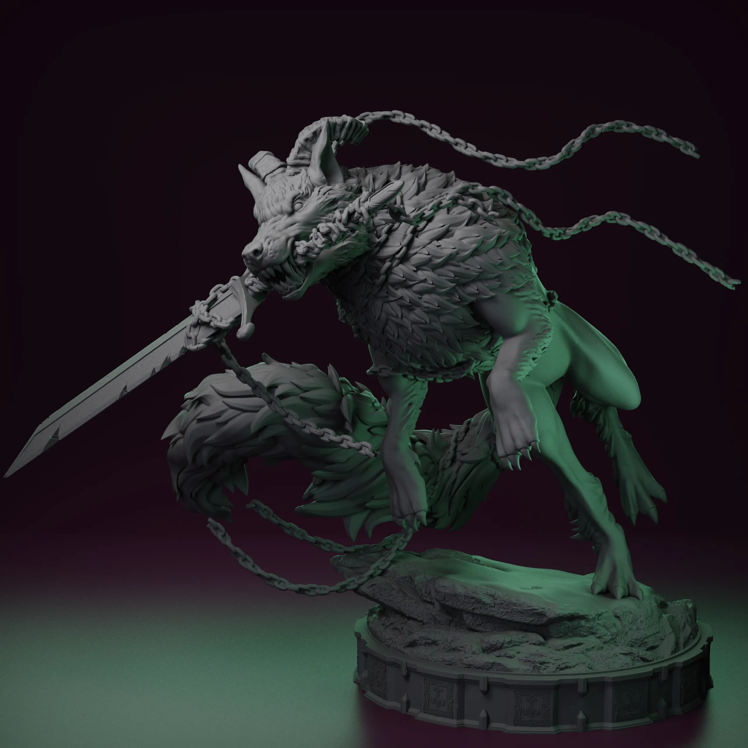 Fenrir - The Wolf God - Tabletop mini