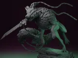 Fenrir - The Wolf God - Tabletop mini-1
