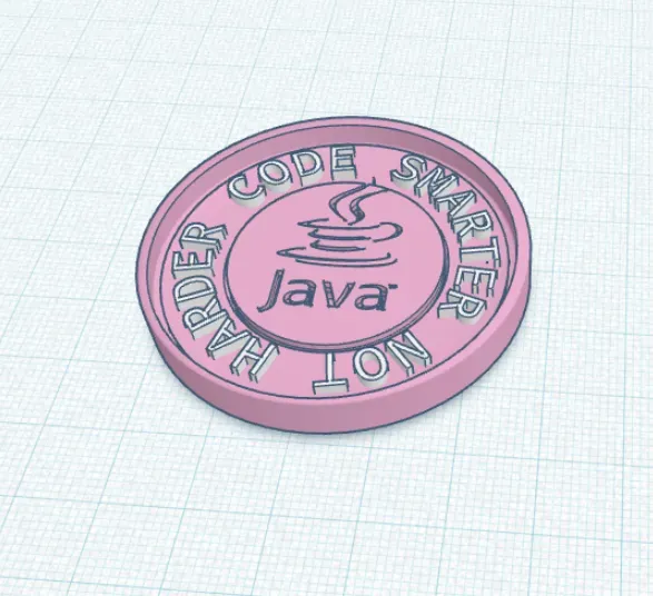 Coffe Coaster with Java Logo