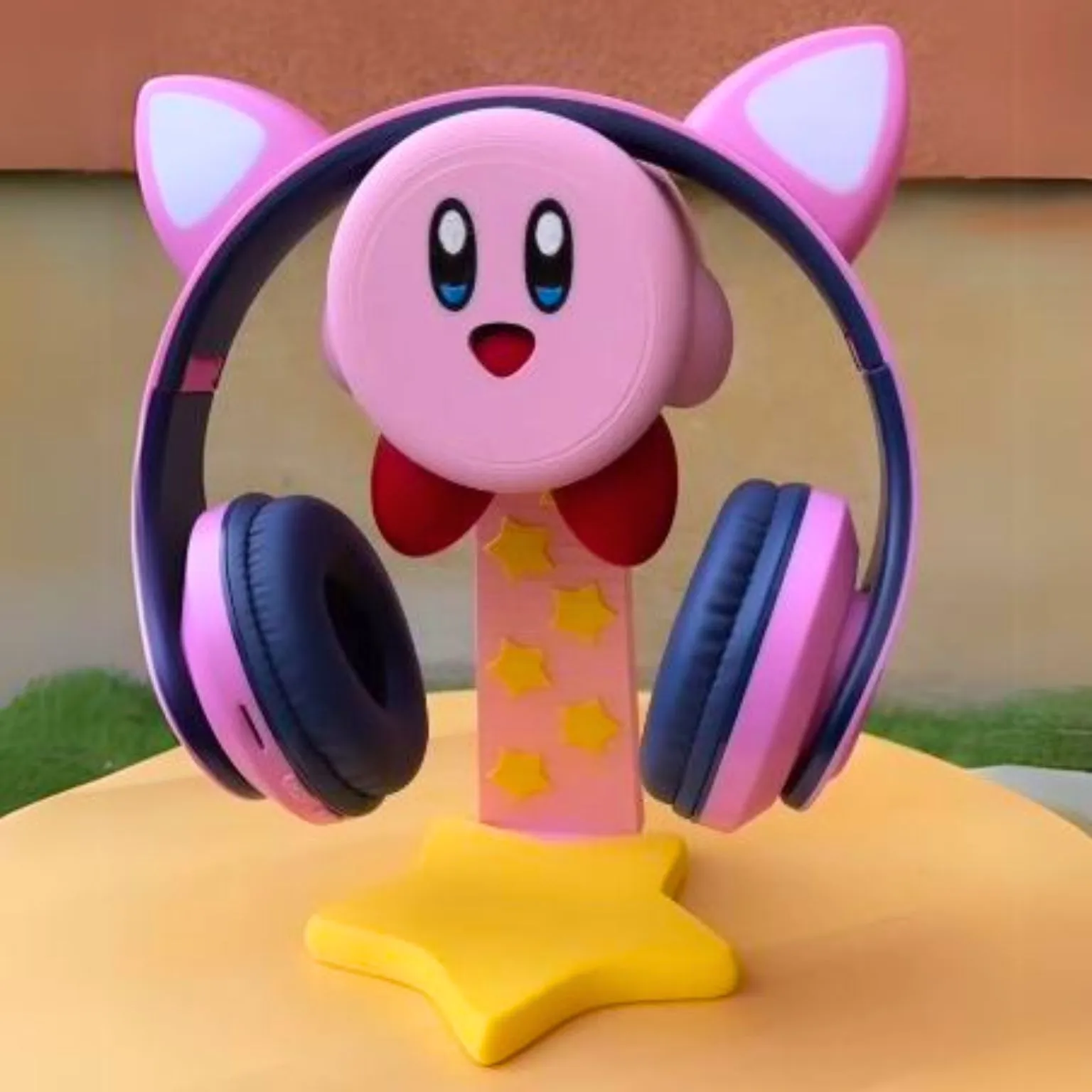 KIRBY HEADPHONE HOLDER BY COLORS 3D models download Creality Cloud
