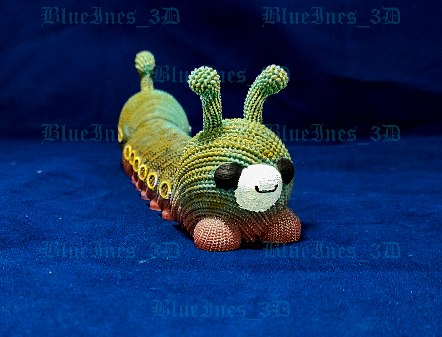 ARTICULATED CROCHET KNITTED CATERPILLAR | 3D models download | Creality