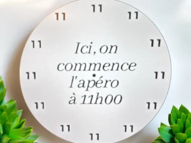 Horloge apero