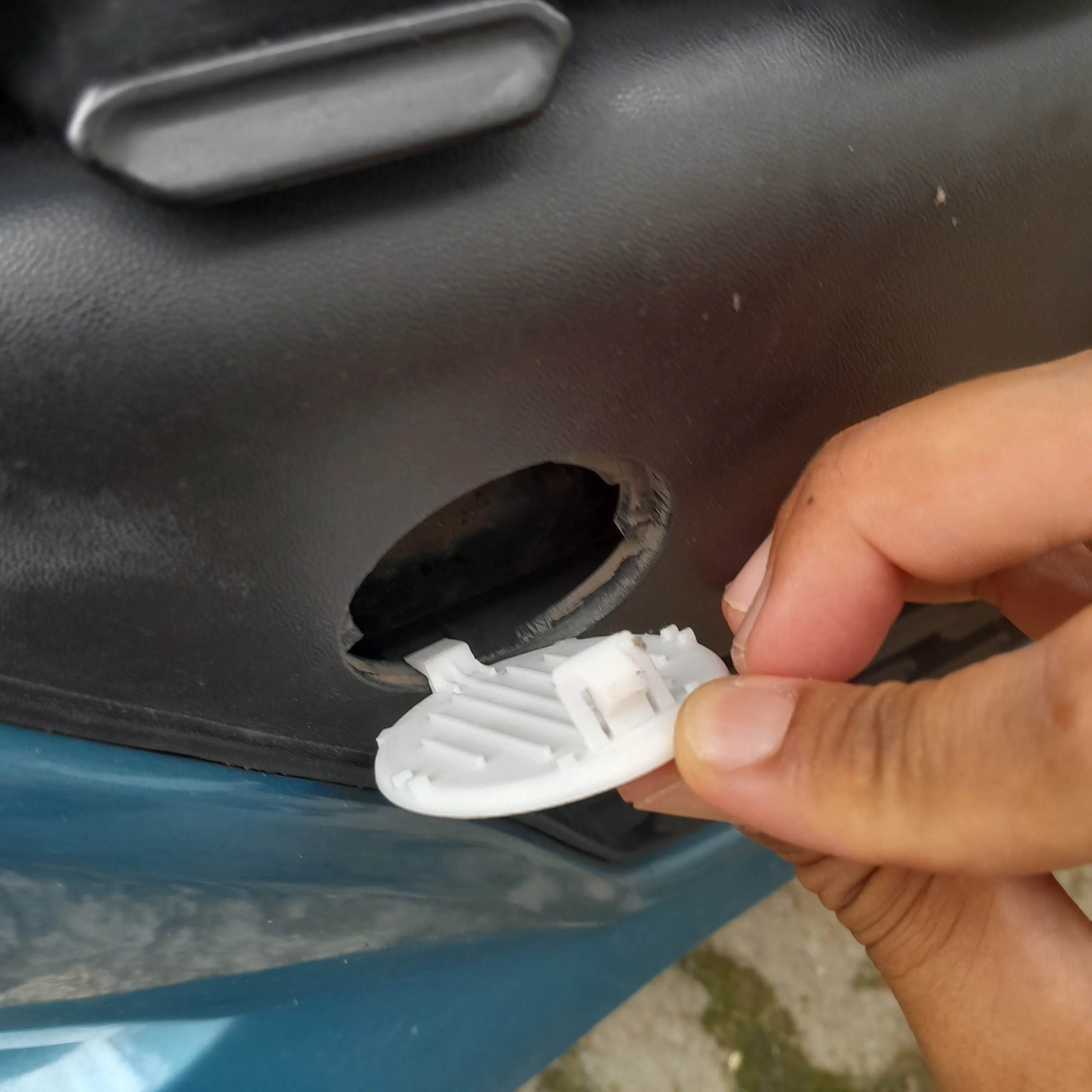 Hyundai Grand i10 - Front Bumper Tow Hook Eye Cover Cap - 86
