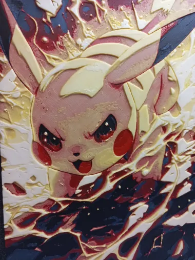 Pokemon pikachu attacking-0