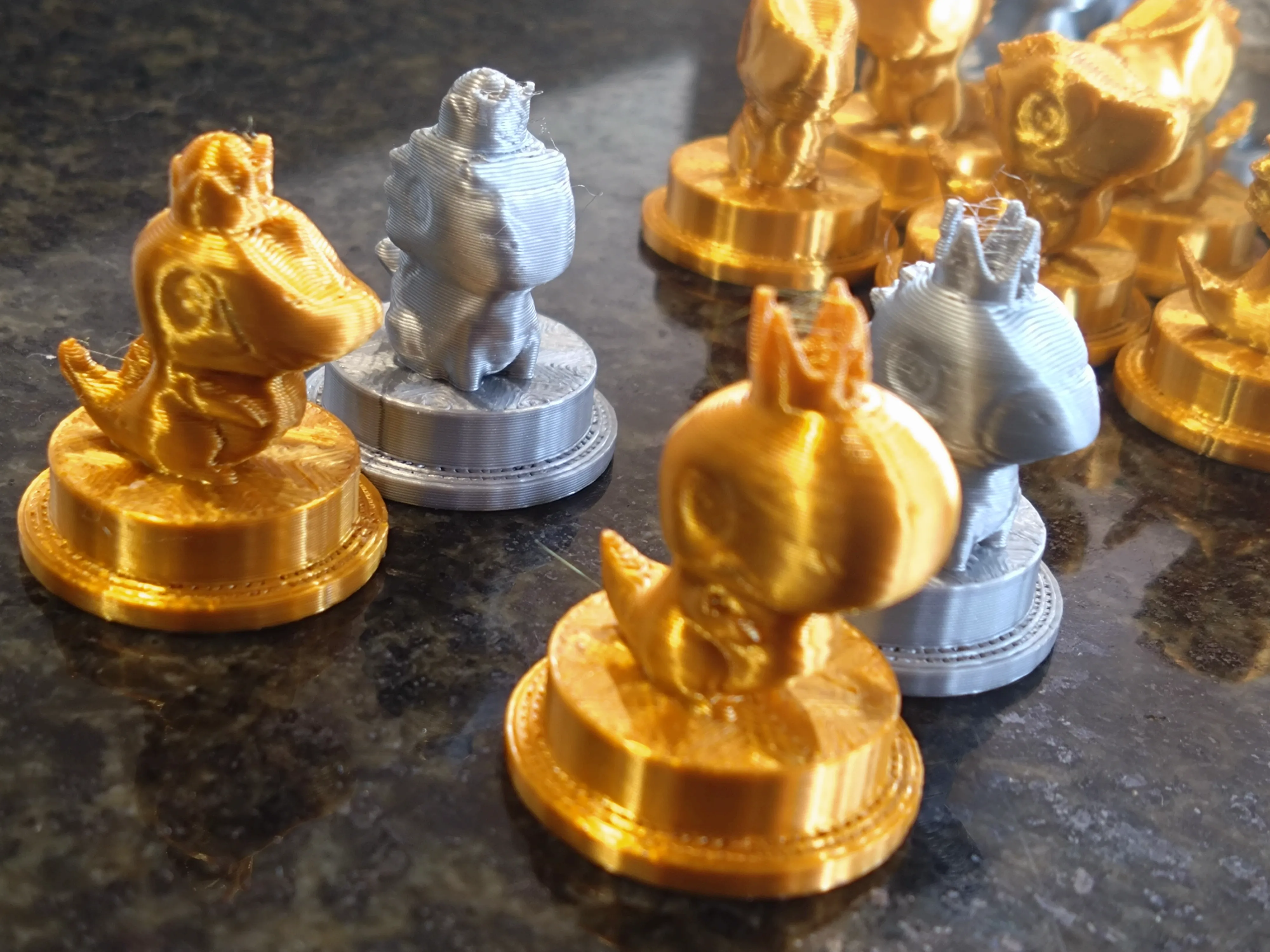Portable Dinosaur-themed Chess Set