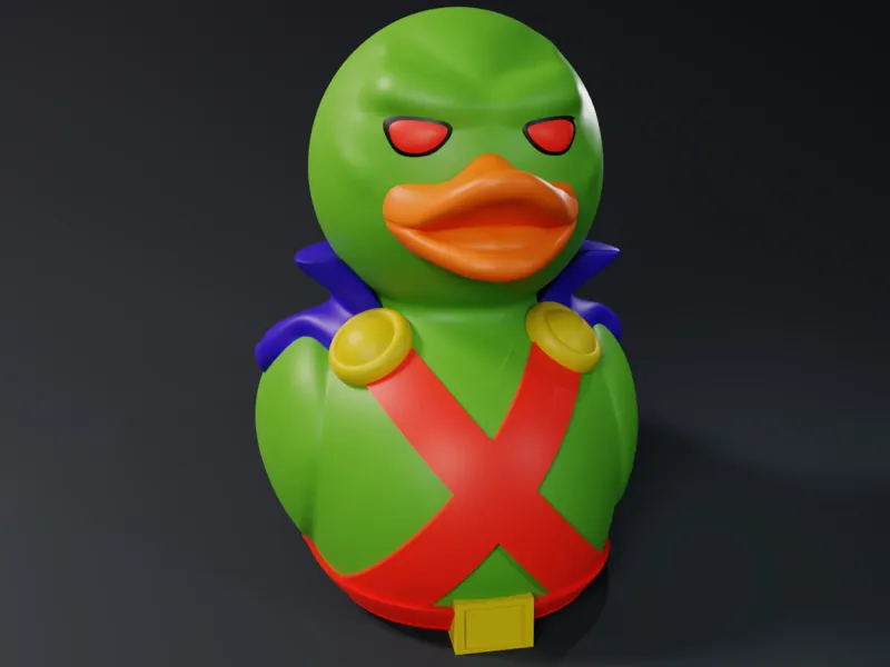 Cute Martian Manhunter Ruber Duck