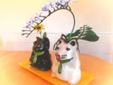 Bloom'n Neko : Original Maneki Neko Planter & Orchid Flower-4