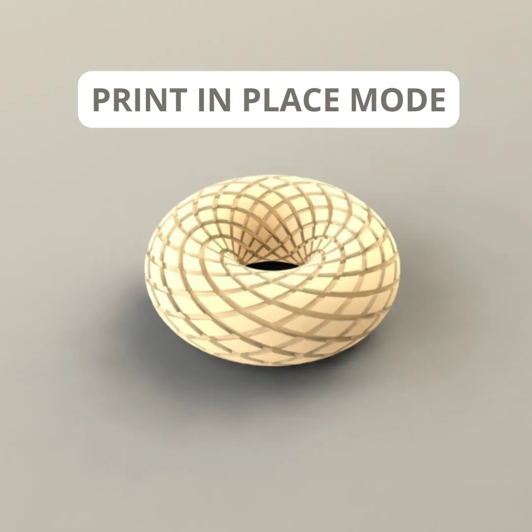 FAMÍLIA BOBIN TORUS PARA IMPRESSÃO 3D EM RESINA - 140 X 140 X 52,5 M