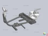 Tiger Tank Turret MG34 Gun seat.(STL-35)-1