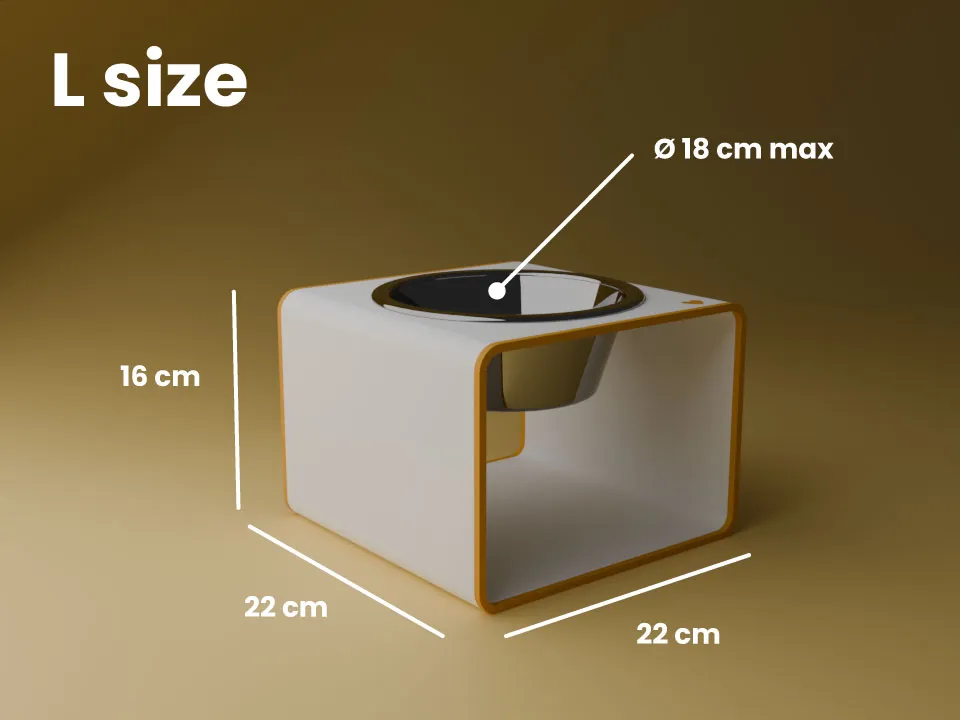 Cat and Dog Food Bowl Raiser Stand