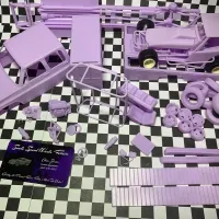 Vintage Transporter truck for Race car Scale 1:25-1