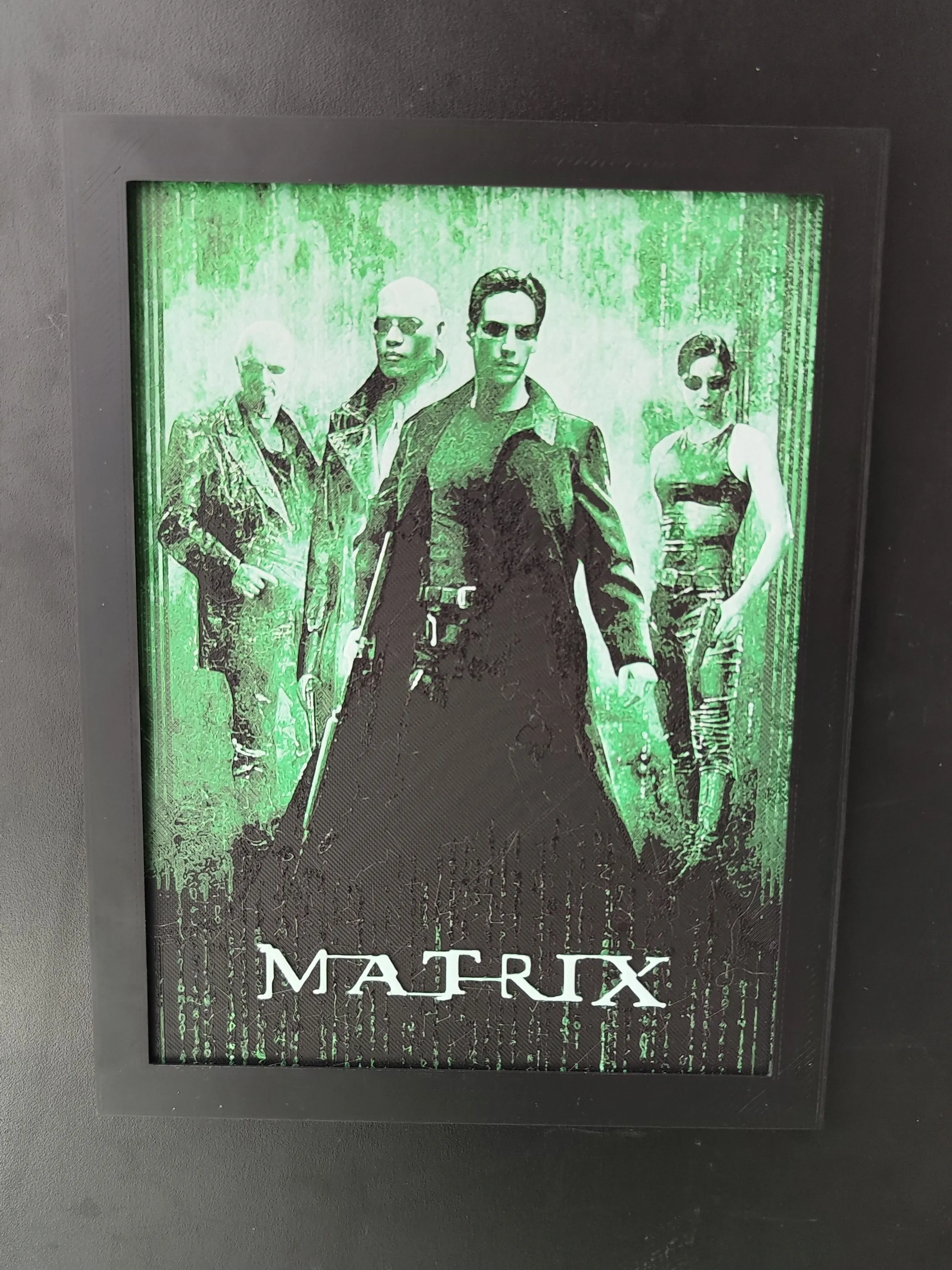 Matrix 1 poster - Hueforge