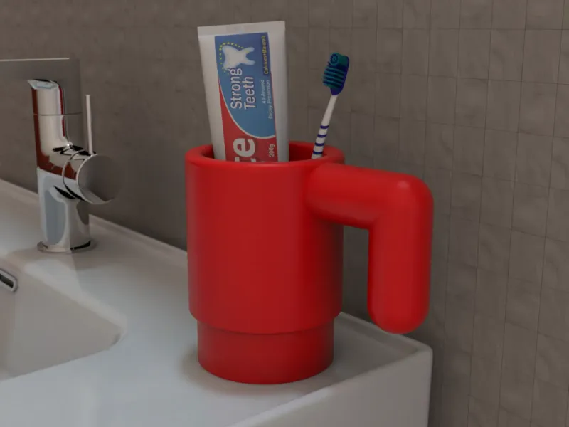 Tazza di plastica per mattoni