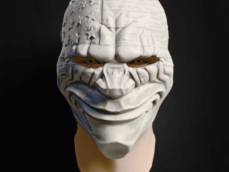 收获日达拉斯面具 Cosplay STL