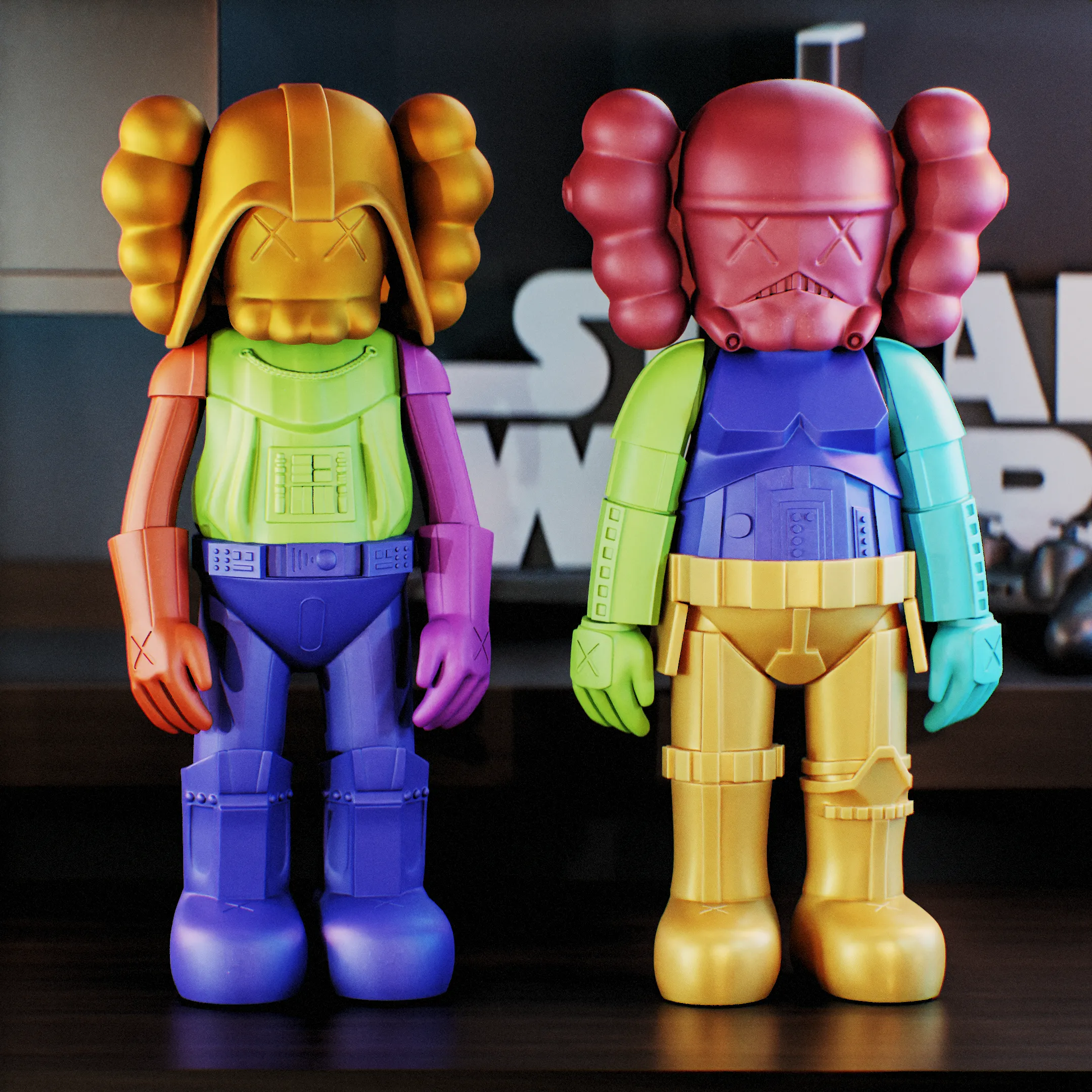 Characters & Creatures STL Download - Kaws Star Wars - Darth Vader