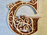Decorated letters E-F-G-H  - 2/7-2