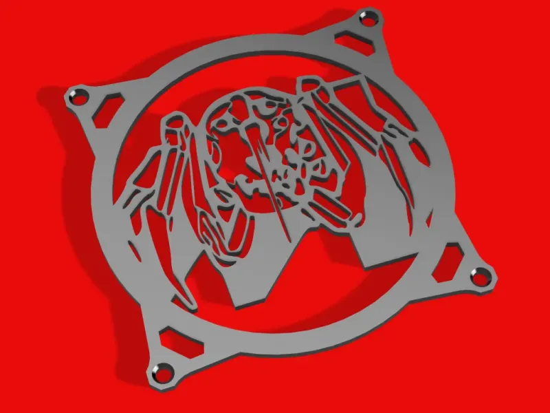 Cyberpunk 2077 Maelstrom logo fan cover 120mm