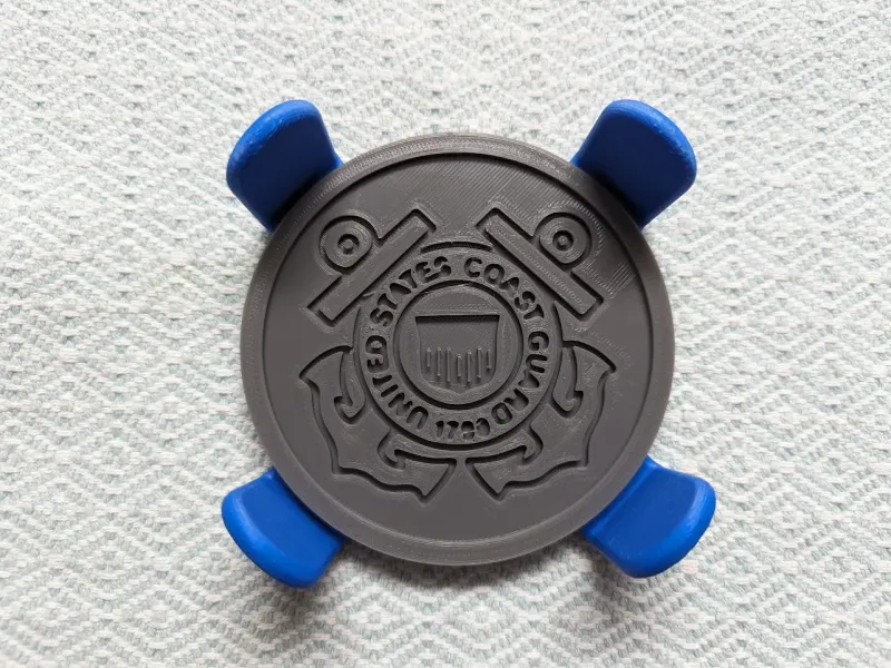Coast Guard Coaster Set w/holder (holds 6)